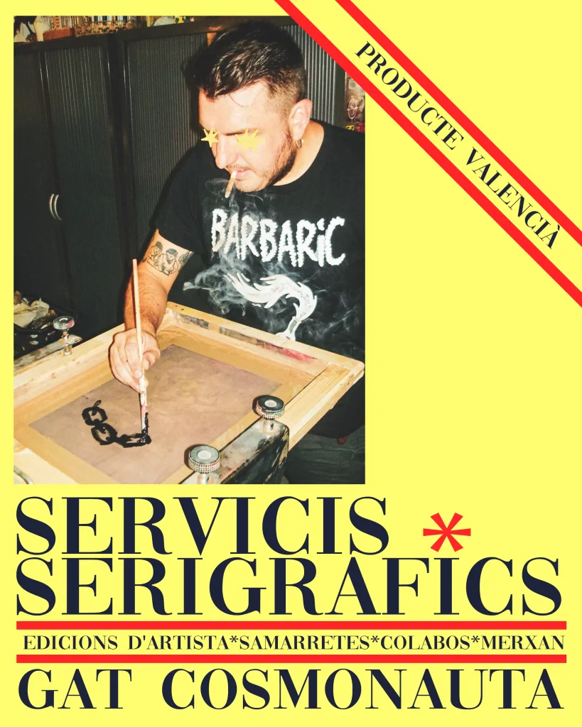 Servicis serigràfics Gat Cosmonauta
