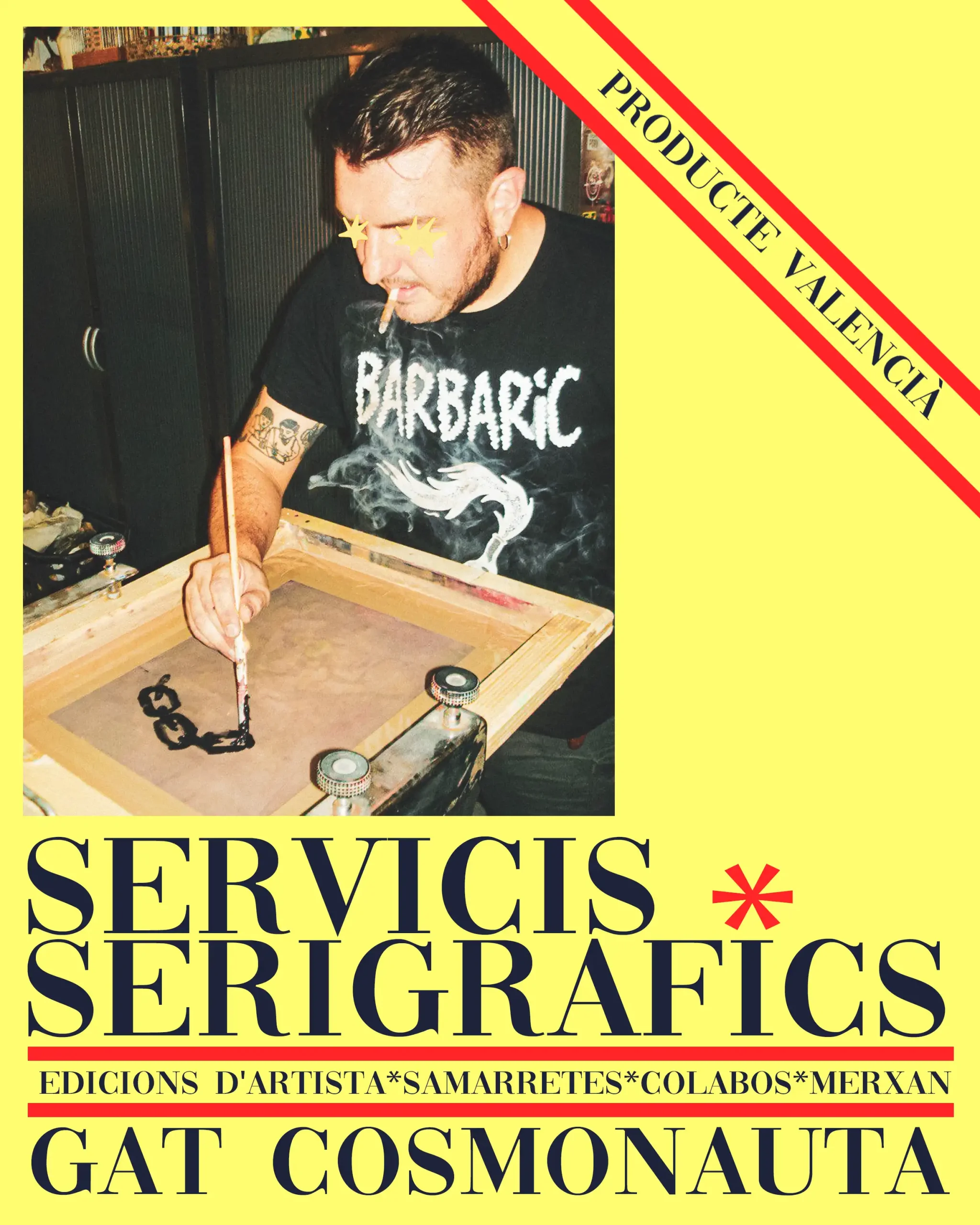 Servicis serigràfics Gat Cosmonauta