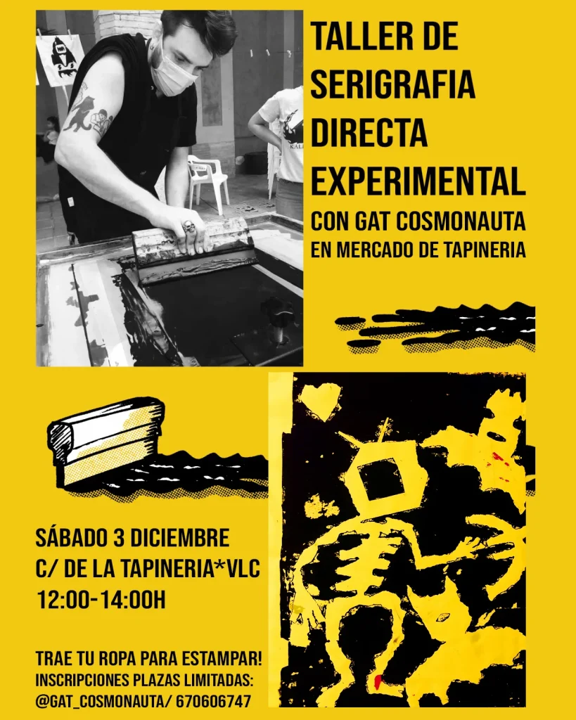 Taller de serigrafia directa experimental