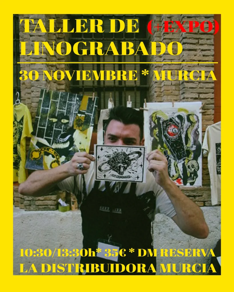 Taller linograbado Gat Cosmonauta